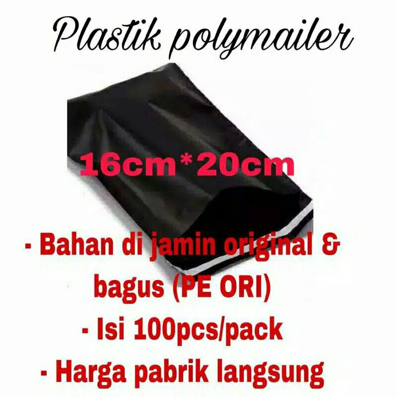 

plastik packing polymailer 16*20 isi 100pcs packingan olshop