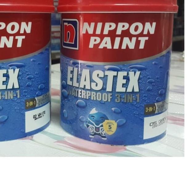 Elastex waterproof 1kg WARNA PUTIH ABU 1KG / cat Waterproofing Nippon paint Elastex 1kg