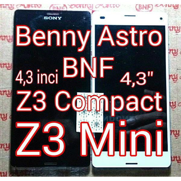 New LCD TouchScreen, Sony Xperia Z3 Compact, Z3 Mini, D5803, D5833, Docomo Terbatas