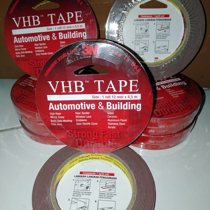 

Spesial 3M VHB DOUBLE TAPE 12MM x 4.5M Promo