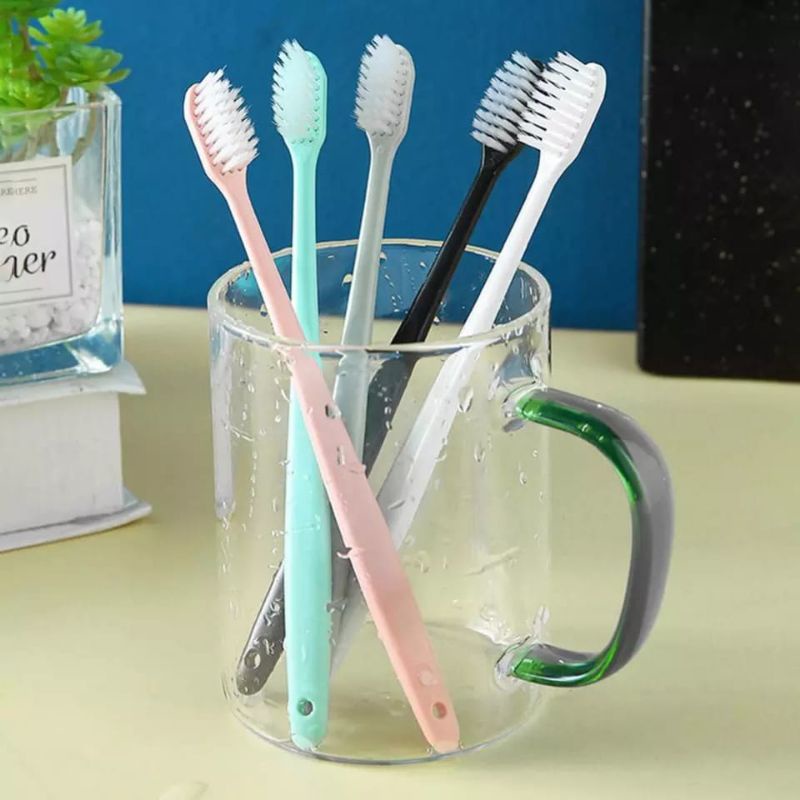 1 SET 10 PCS Sikat gigi Dewasa/Sikat Gigi Anak Lembut Model Korea Toothbrush