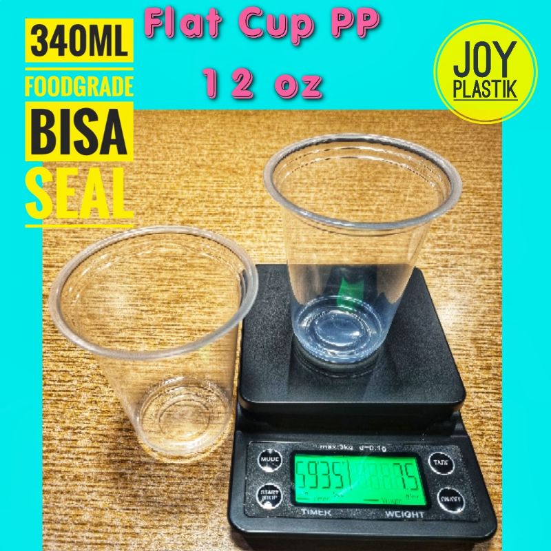 Jual Gelas Cup Pp 12 Oz Tebal Datar Flat Shopee Indonesia 9498