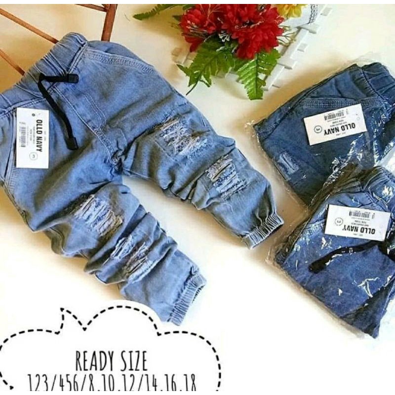 JOGER RIPPED CELANA JOGER ANAK 1-8Th Celana Panjang Anak Jeans CELANA JOGER JEANS / JOGER RIPPED / CELANA JOGER ANAK