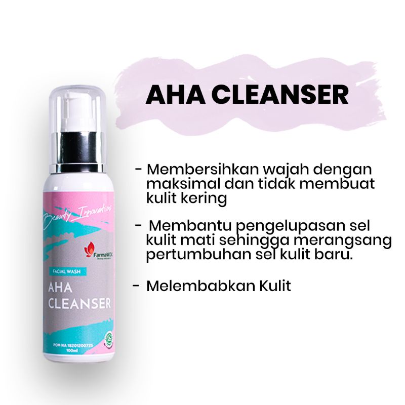 Farma wdc - AHA Cleanser original farma wdc BPOM