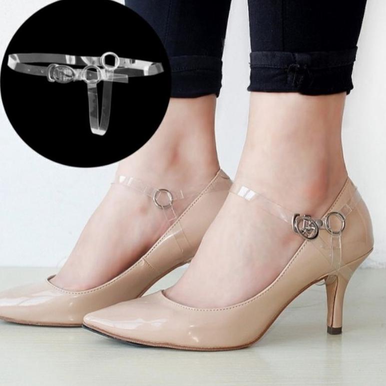 Tali Sepatu Hak Tinggi High Heels Strap Kaitan Transparan Aksesoris Wanita