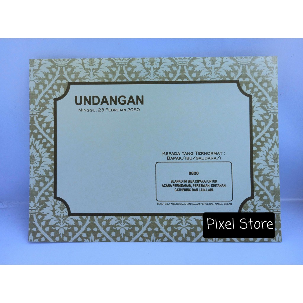 Undangan Pernikahan ERBA 8820