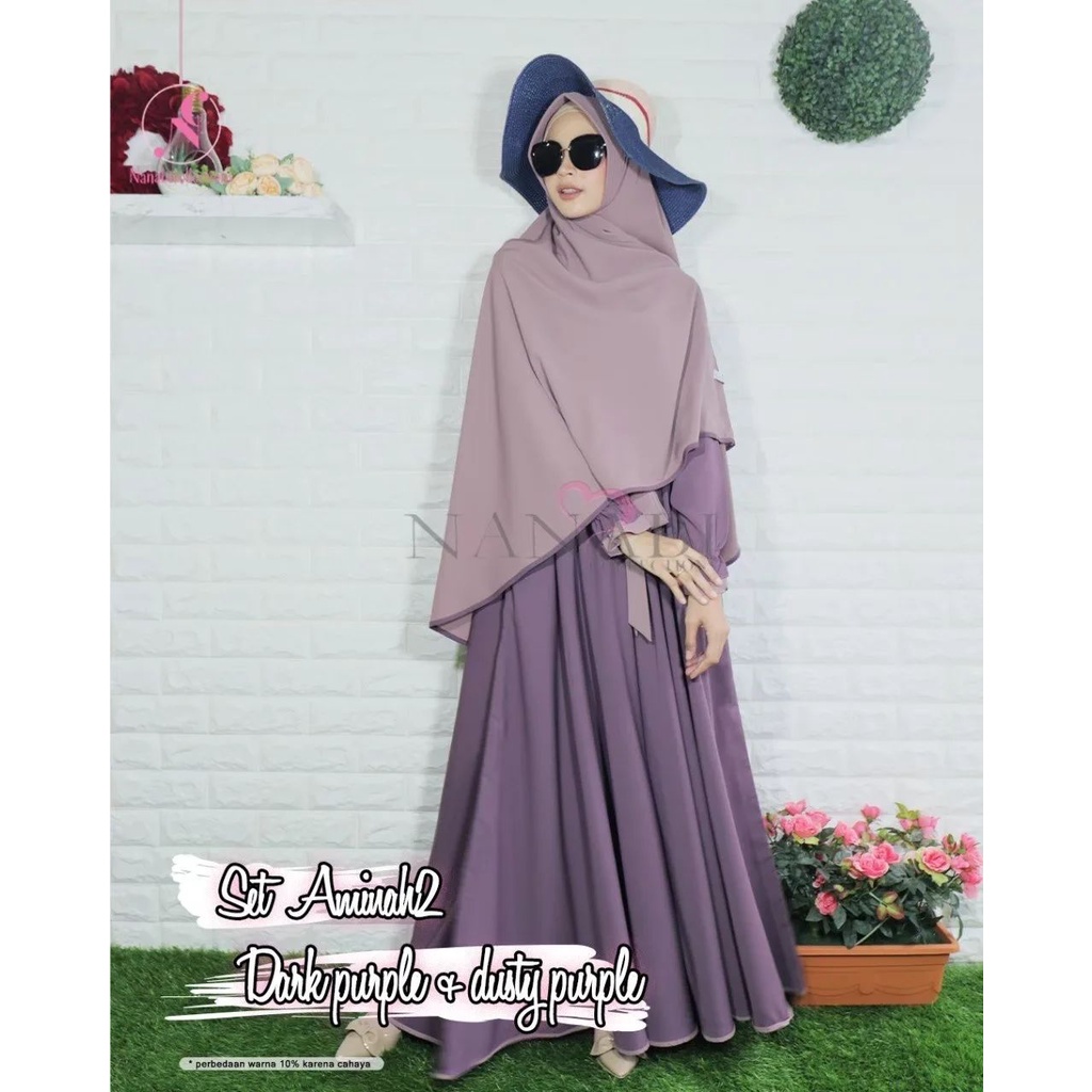 GAMIS Set Murah Syari Aminah Series Nanabi Collections