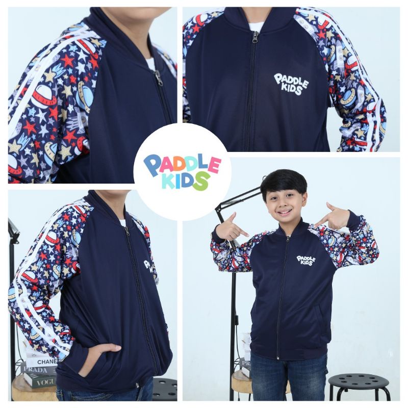 Track Jacket paddle kids boys and girls size Junior 8-16 y Jaket astronot by paddlekids