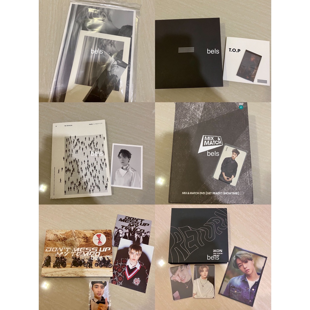 Album iKON return, mix & match DVD, ikon youth photobook, exo dmumt, winner fate number four, bigban