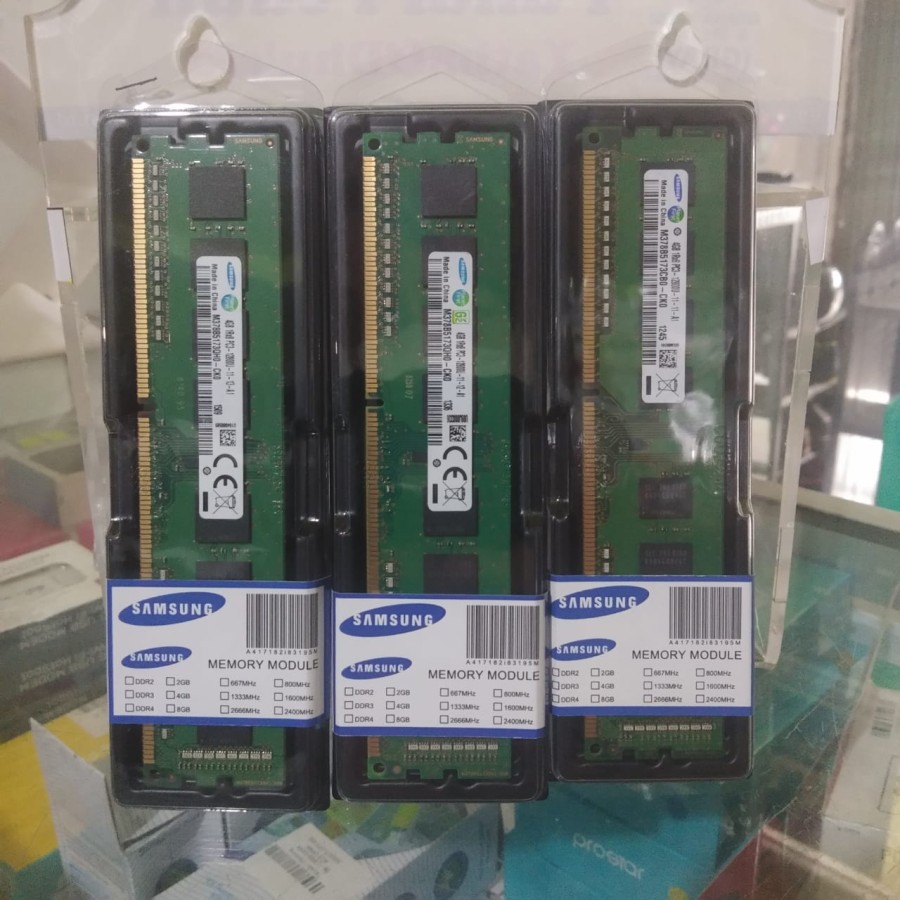 Memory RAM PC Longdimm Samsung Ddr3 4GB Pc12800 1600MHz