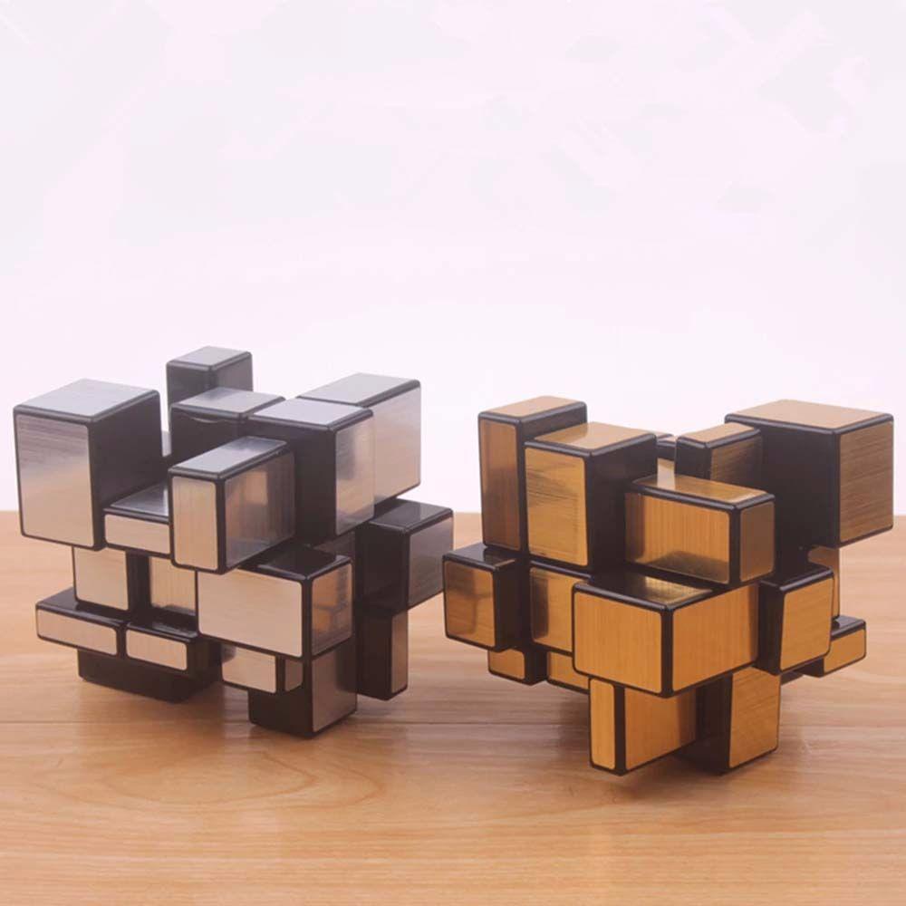 Quinton Cermin Kubus Hadiah Anak Mainan Edukasi Anak 3x3 Cube Mirror Blocks Cube Magico Toys Puzzle Cube