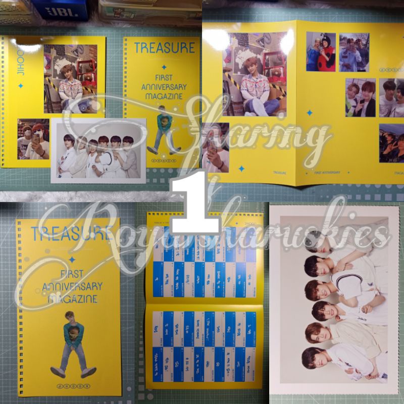 [ READY ] treasure magazine teuday jihoon jaehyuk yedam acne patch masker manyo photocard pink postc