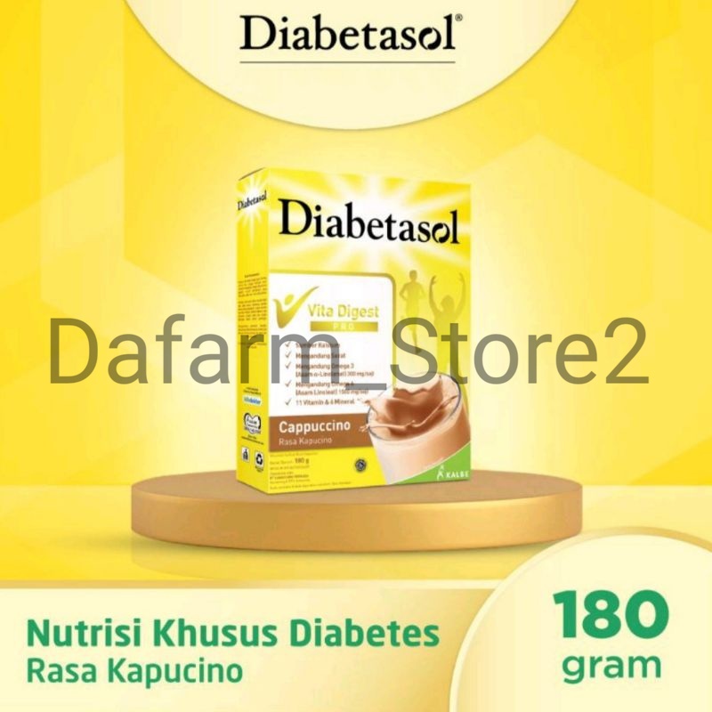

Diabetasol coklat 180 gr