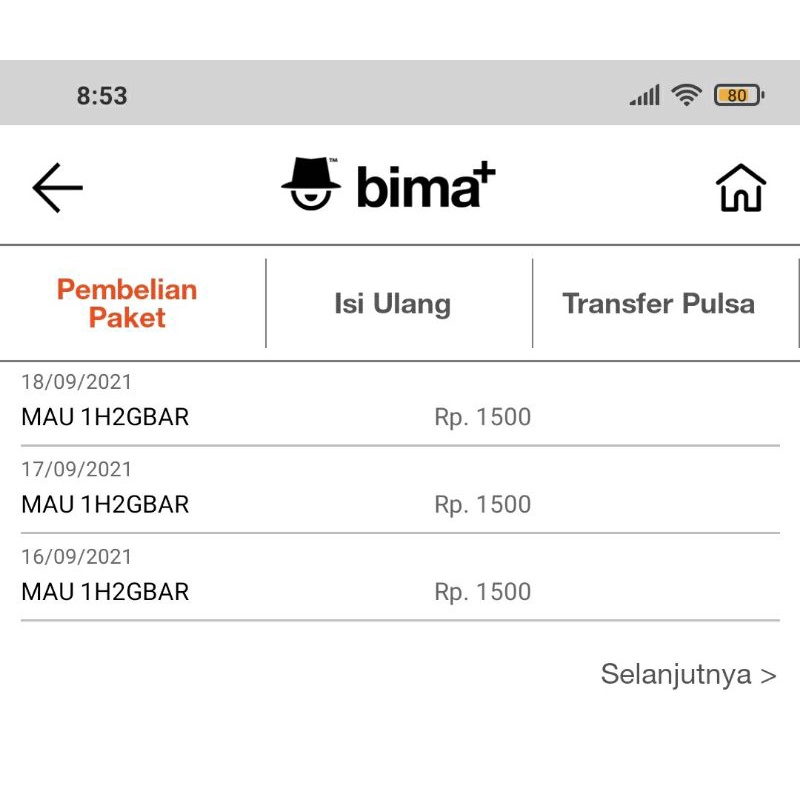 Kartu legend tri (3)  2gb 1500