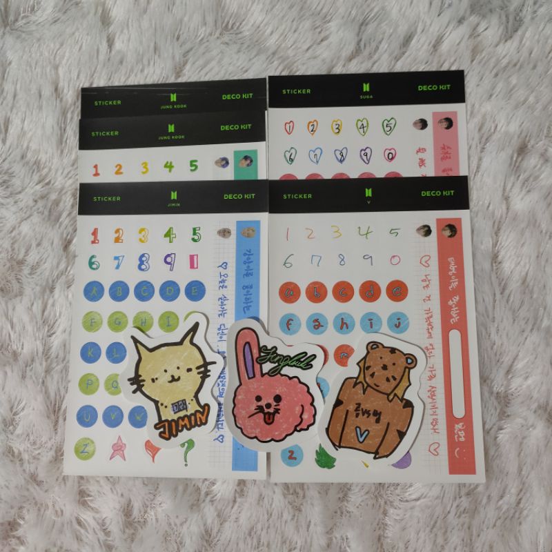 

[READY STOK] DECO KIT STICKER JUNGKOOK TAEHYUNG SUGA JIMIN