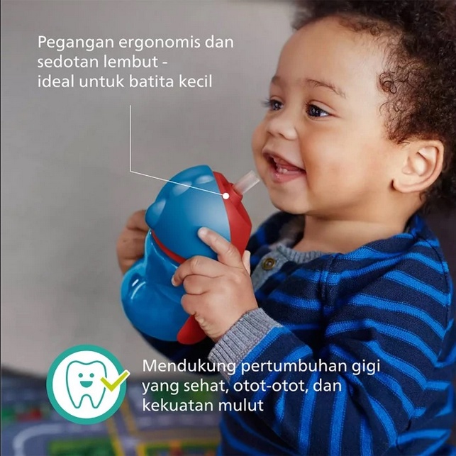 BOSU61 BOTOL AVENT BENDY STRAW CUP 200 ML 9M+