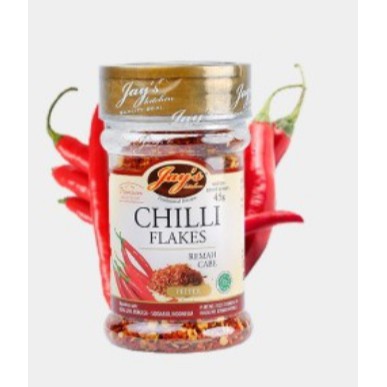 

JAY'S CHILLI FLAKES 45GR