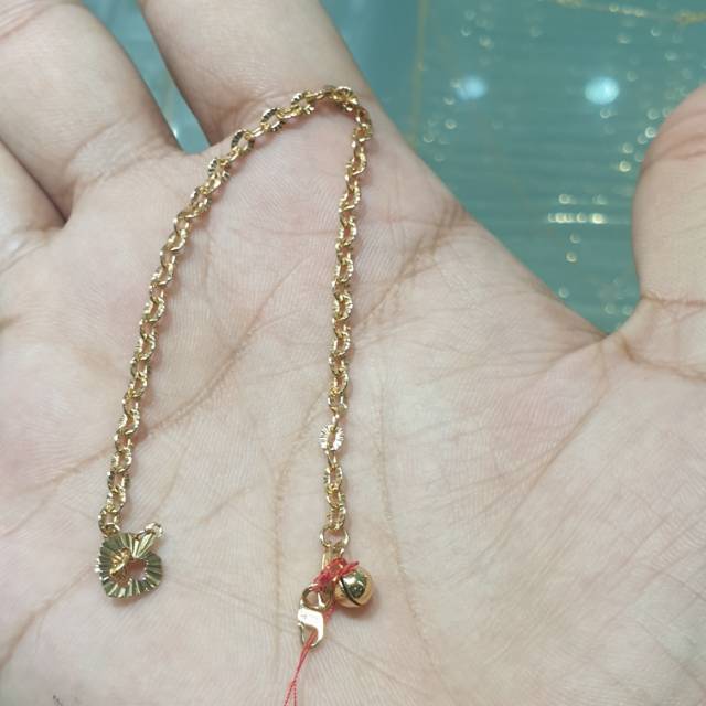 Gelang nori emas asli simple