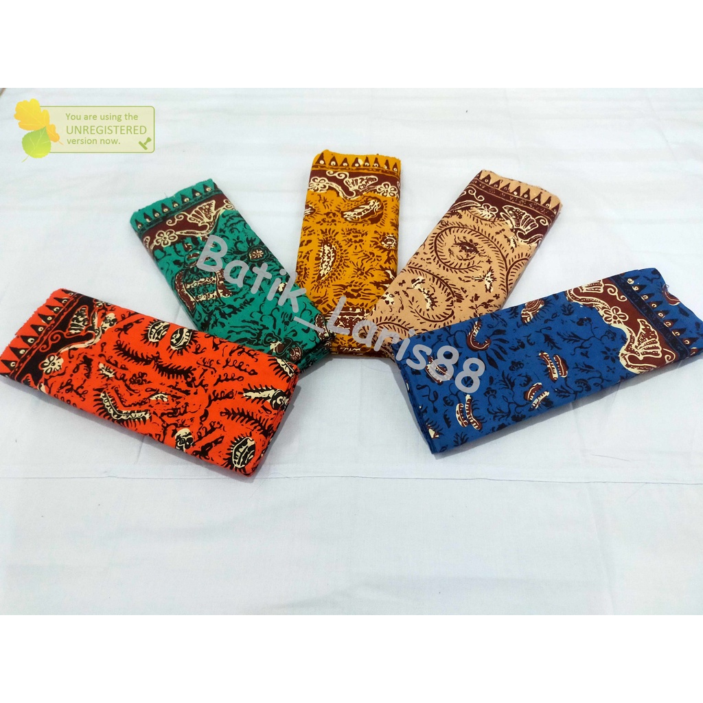 KAIN BATIK SET CAP POMAN JARIK TAPIH PANJANG KATUN PREMIUM TERMURAH
