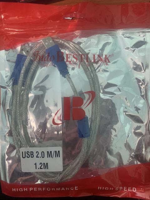 KABEL USB MALE TO MALE - KABEL USB COWOK COWOK 1.2Meter BESTLINK