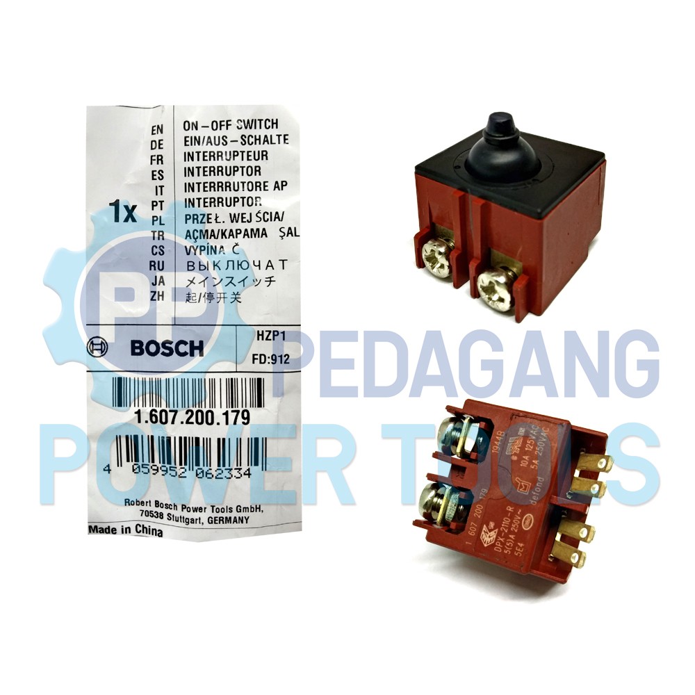 BOSCH GWS 060 SWITCH SAKLAR MESIN GERINDA ORIGINAL 1607200179