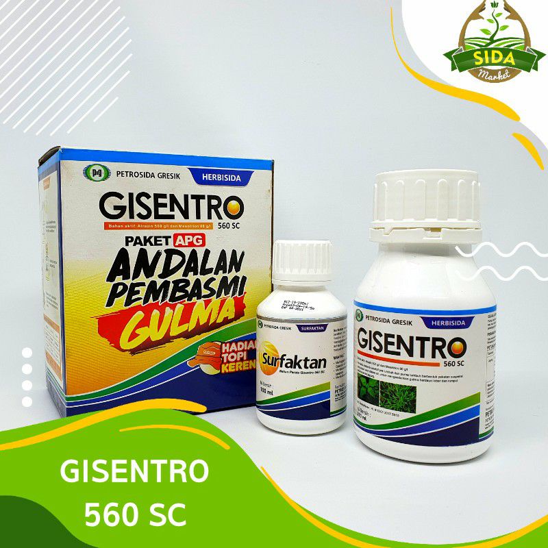 Herbisida jagung Gisentro 560 Sc kemasan 250 ml