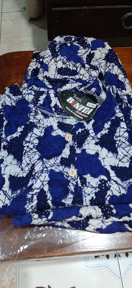 [ld 130] Setelan Babydoll Batik Jumbo Kancing