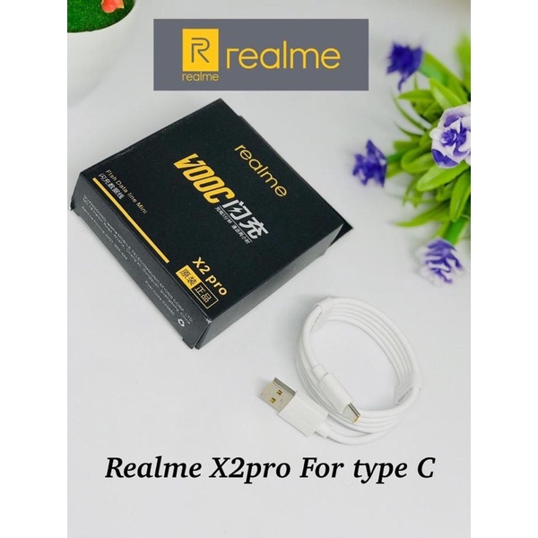 KABEL DATA REALME C3 FOR MICRO VOOC X2PRO FOR TYPE C COLOUR WHITR HIGH QUALITY