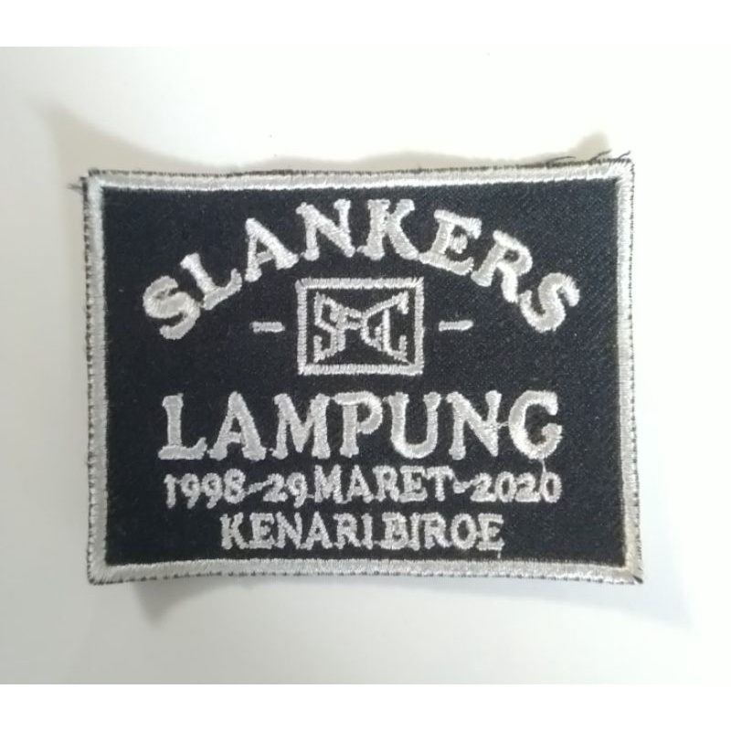 PATCH BORDIR EMBLEM BORDIR SLANKER LAMPUNG KENARI BIROE