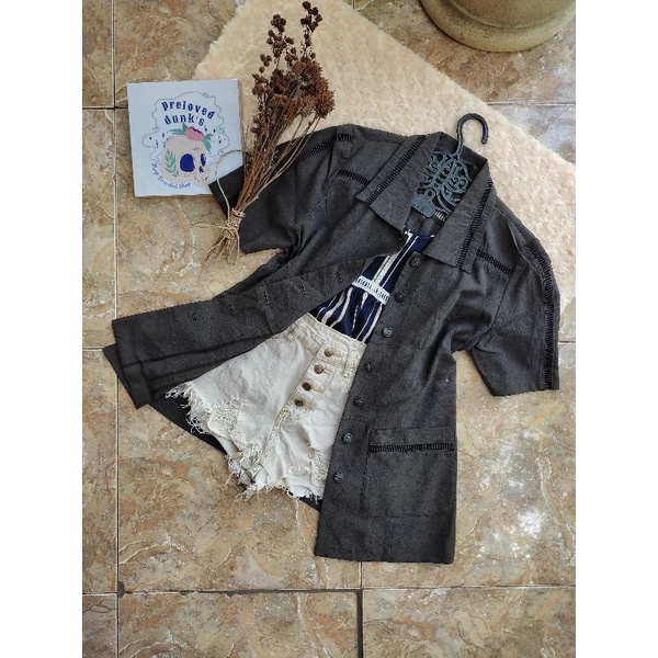 preloved blazer jas vintage hitam wanita