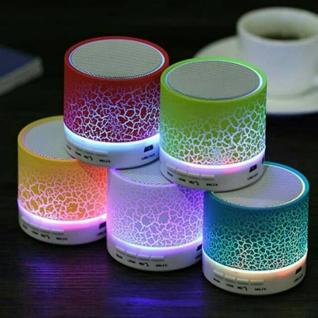 Speaker Mini Bluetooth S10 lampu Retak/lampu tidur