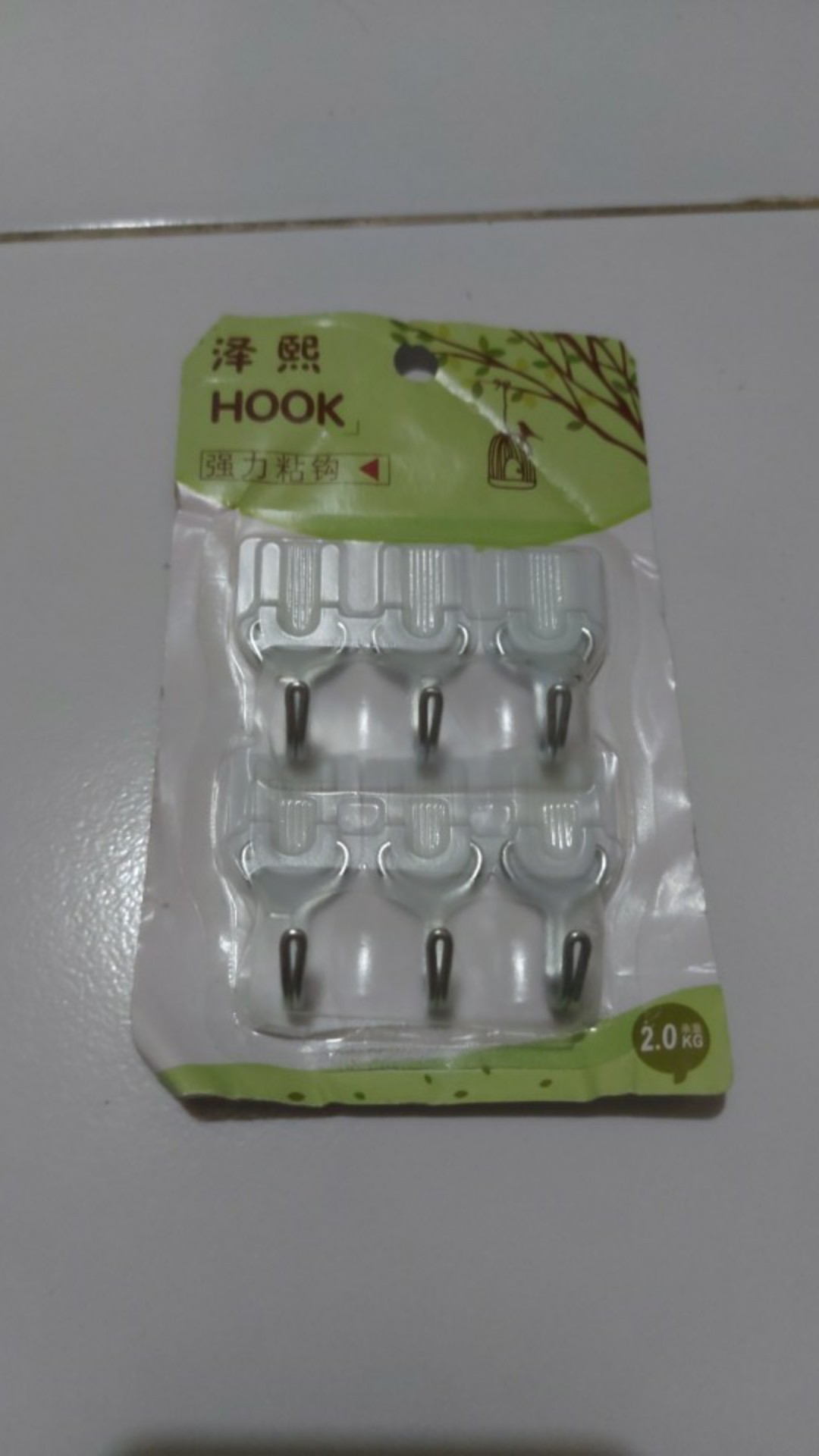 [bisa Cod] Shopwithminz Cantolan Tempel Powerful Hook (1 Pack Isi 6 Pcs) / Hook 1 Set 6 Pcs