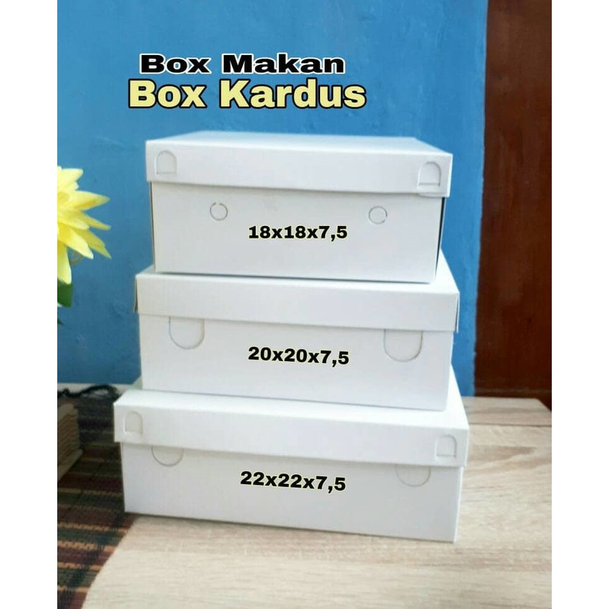  kotak  makan  box makan  box kardus  uk 18x18x7 5 Box kenduri 