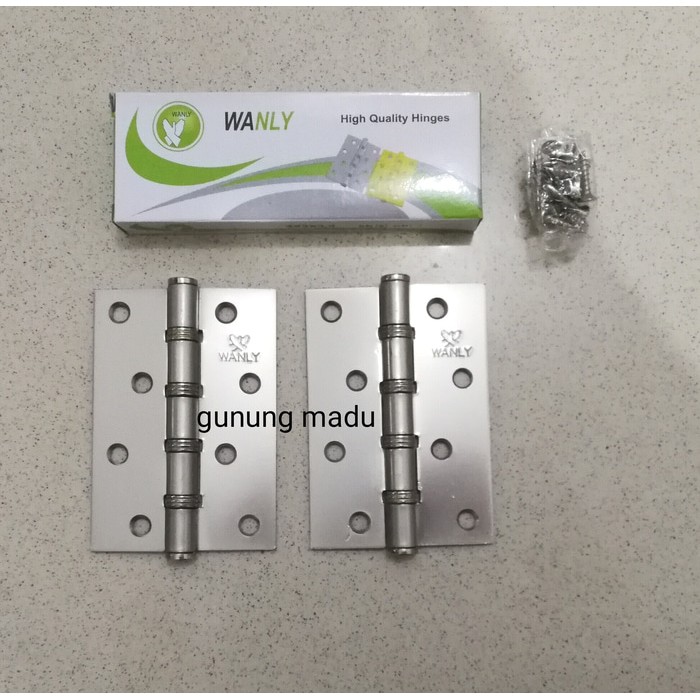 ENGSEL PINTU 4" high quality / ENGSEL PINTU RUMAH 4 INCH silver