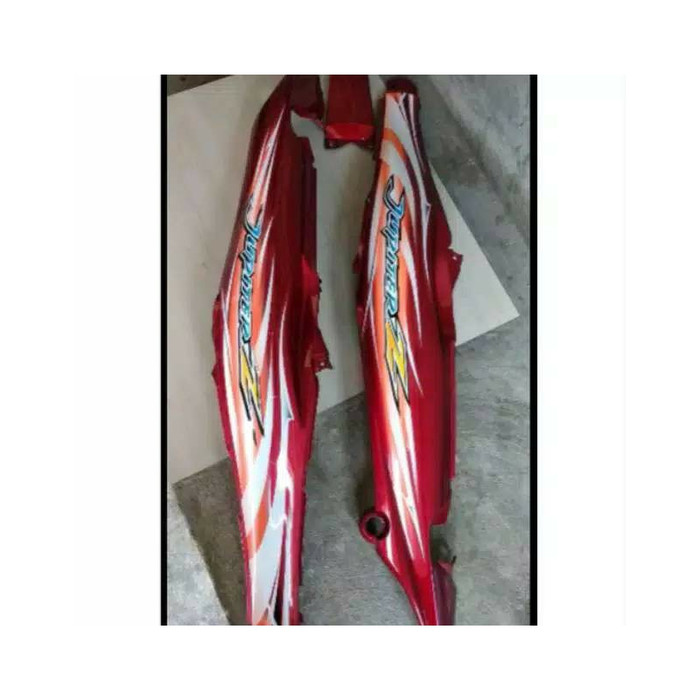 Cover body jupiter z burhan merah list merah