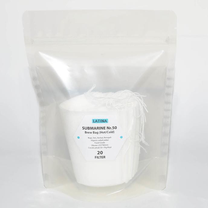 Latina Latina Submarine Cold & Hot Brew - Filter Size 9x23,5cm utk 50g