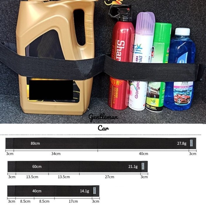 Car Trunk Fixing Strap Tali Elastis Organizer Alat Penyimpanan Bagasi Simpan Mobil