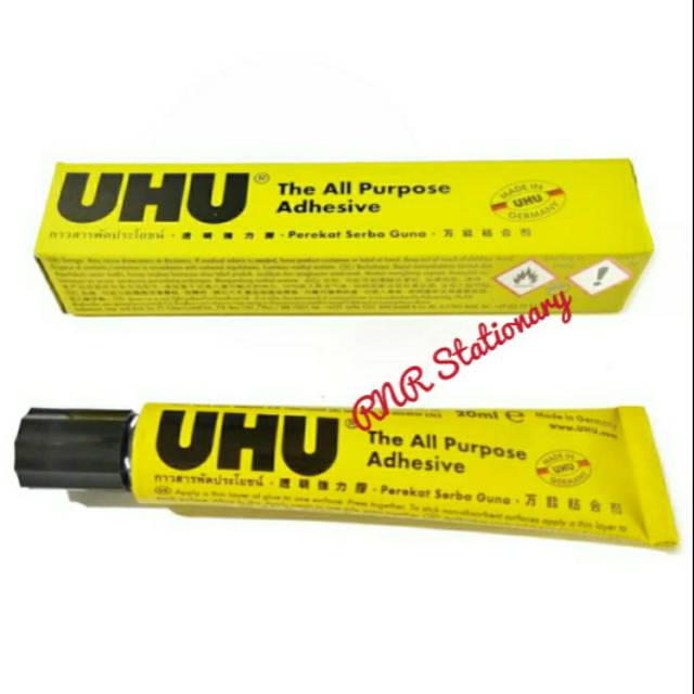 

Lem UHU All Purpose 20 ml / Lem Uhu cair 20 ml / Uhu cair 20ml / Lem Prakarya / Lem Cair UHU 20ml