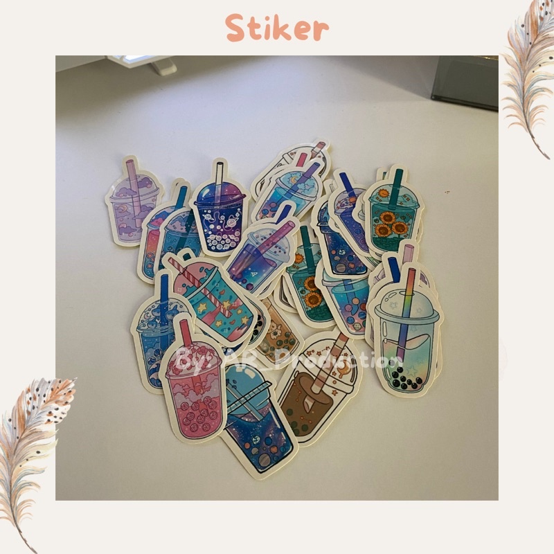 32 Pcs STIKER BOBA LUCU