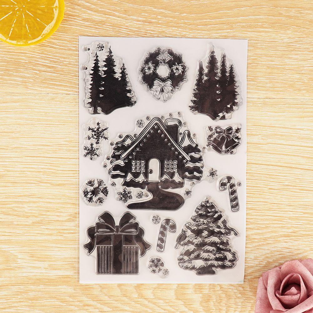 R-flower Transparan Stamp Sheet DIY Kerajinan Dekorasi Scrapbooking