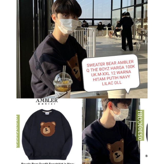 SWEATER Q CHANGMIN THEBOYZ BEAR AMBLER