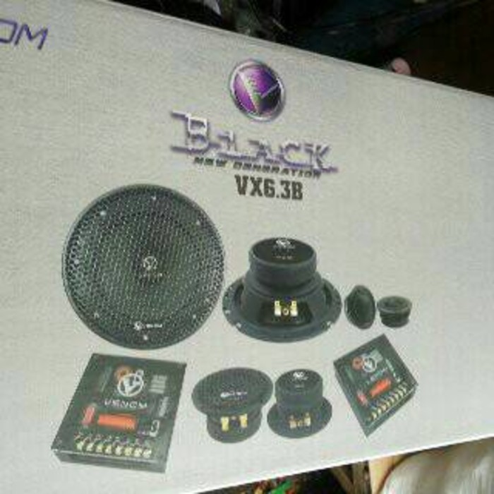 SPEAKER 3 WAY VENOM BLACK ZL G-13 VX6.3B/ VX 6.3 B