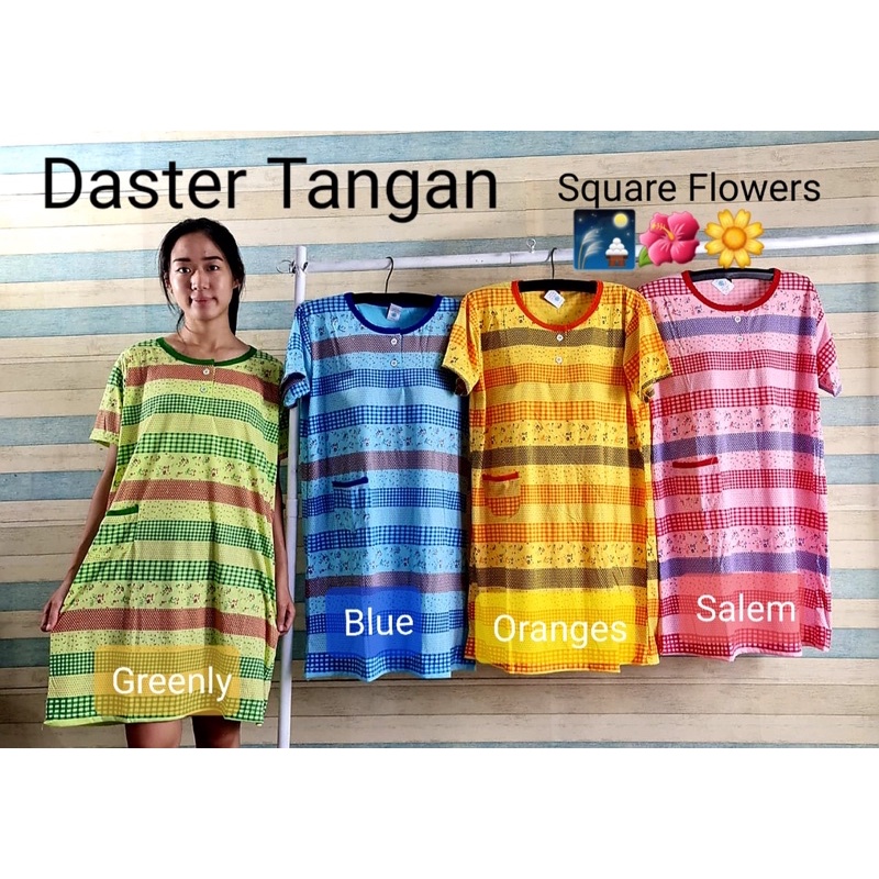 BAJU TIDUR DASTER MAMA TANGAN FLOWER FLORIST