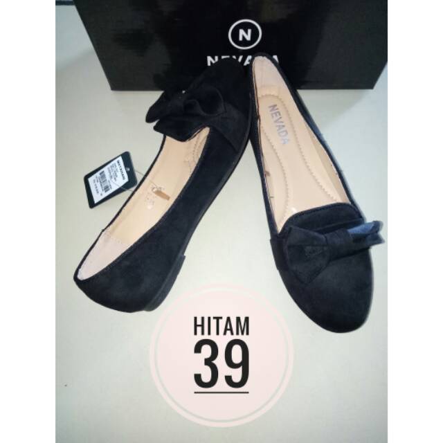 Sepatu flatshoes YQ10BK Merk nevada brand matahari