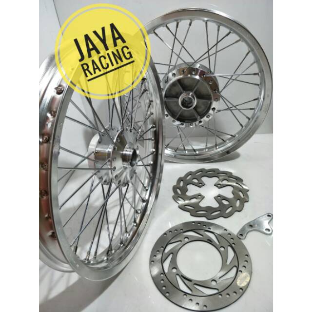 Sepaket velg Tk japan ring 17 tapak lebar 185 215 Ninja r Ninja rr plus stel velg bisa reguest