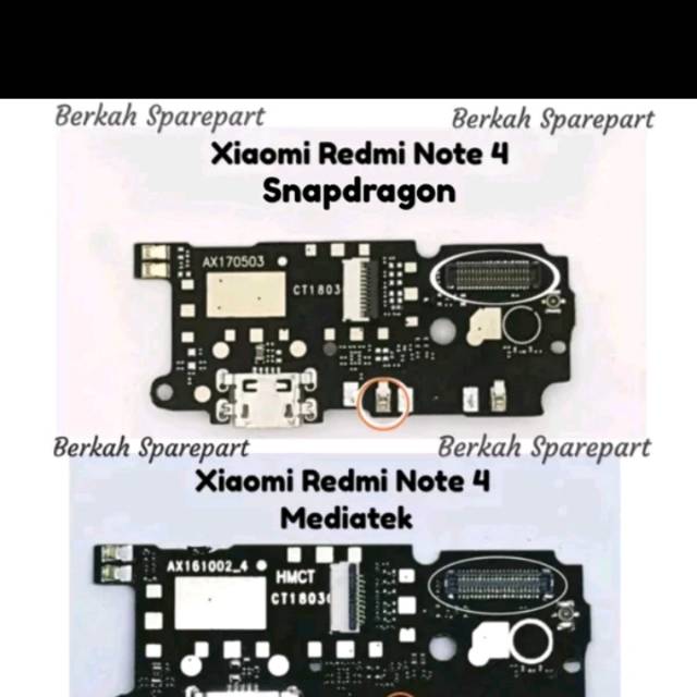 konektor charger xiaomi redmi note 4