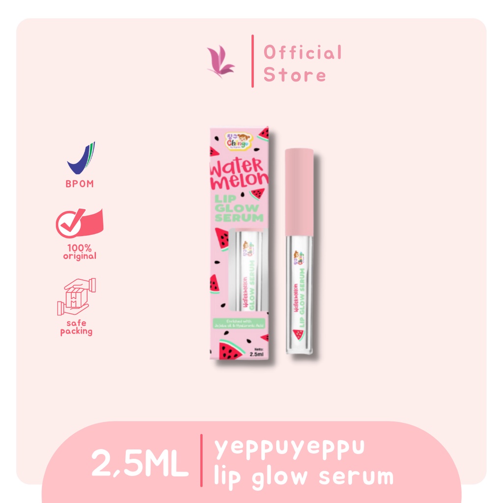 [DISTRI.RESMI][BPOM] Water Melon Lip Glow Serum by Chingu kiyowo Yeppuyeppu