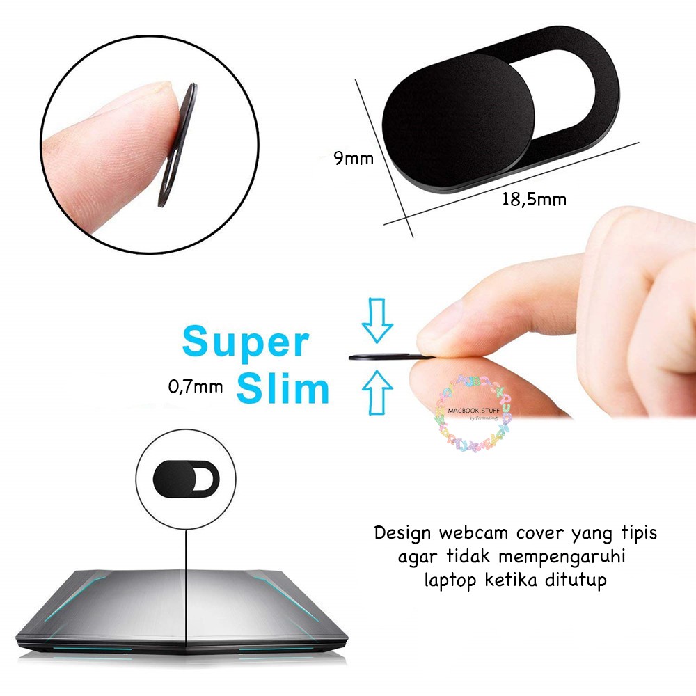 PELINDUNG PENUTUP WEBCAM KAMERA COVER CAMERA DEPAN LAPTOP HP ASUS DELL SAMSUNG