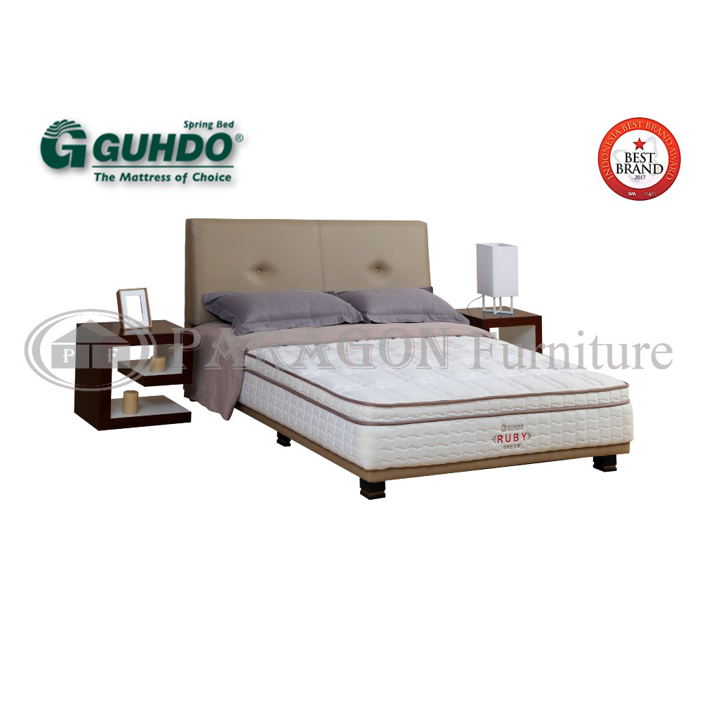 Guhdo Spring bed Multi bed Ruby Latex Plush Top 180x200 HB Bravo Full set