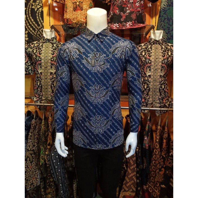 Batik Couple NotoArto Batik IPNU-IPPNU Kemeja Pria Sogan Lawasan Manuk Kembar Katun Cap Solo 2564